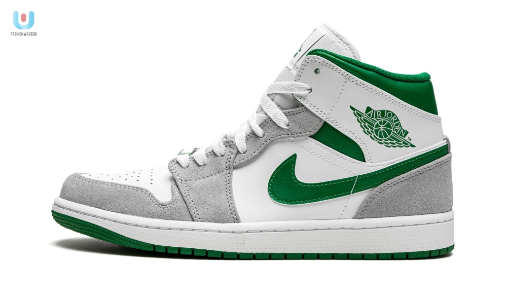 Air Jordan 1 Mid Se Grey Pine Green White Tgv fashionwaveus 1