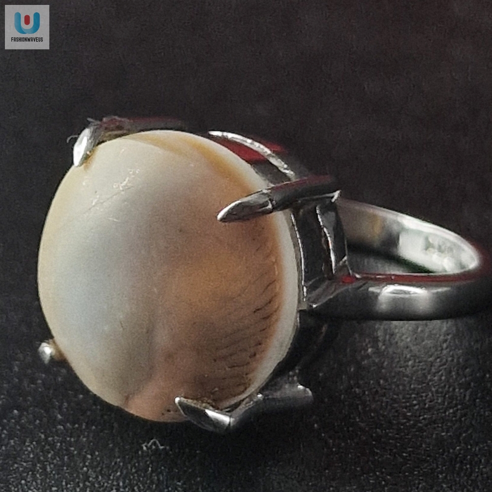 Unique Cats Eye Operculum Shell Shiva Eye Sterling Silver Ring Tgv fashionwaveus 1