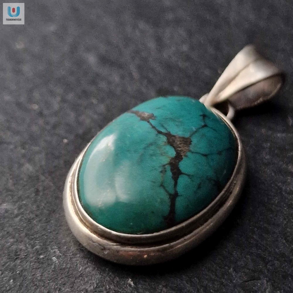 Handcrafted Turquoise Silver Sterling 925 Pendant  Tgv