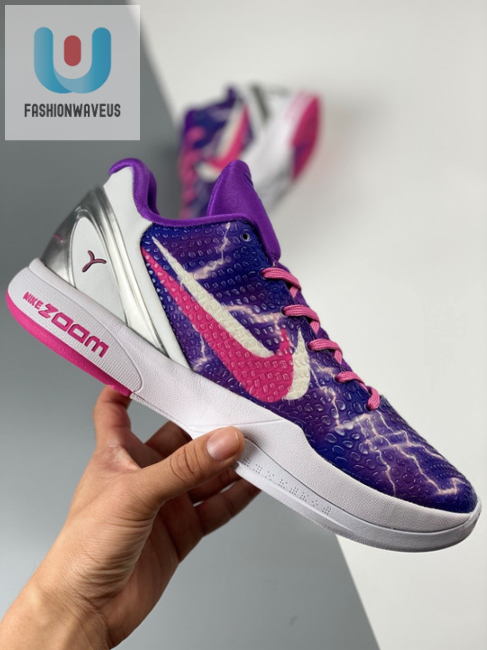 Nike Kobe 6 Purple Pink White Silver  Tgv