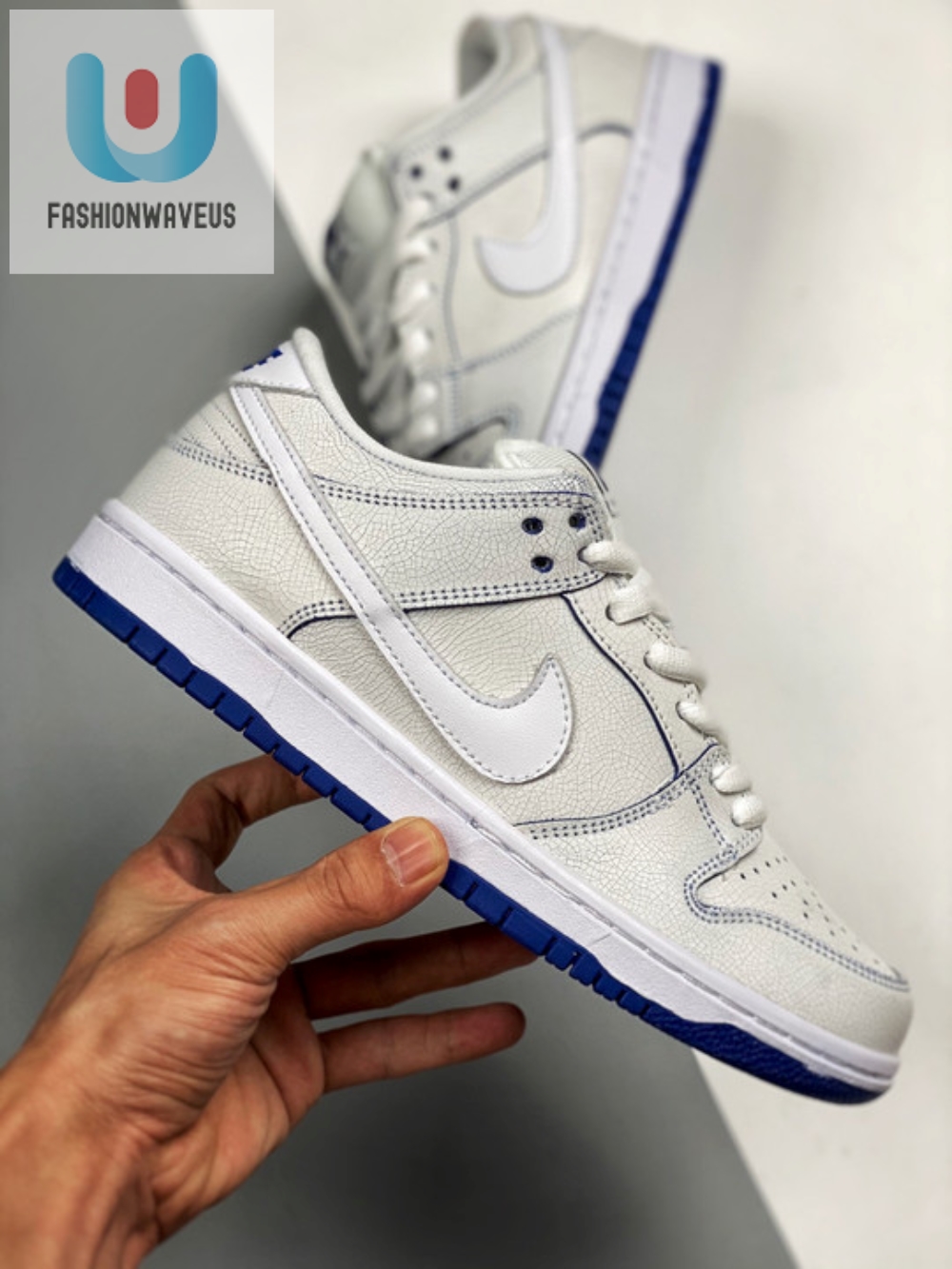 Nike Sb Dunk Low Premium White Game Royal Cj6884100  Tgv