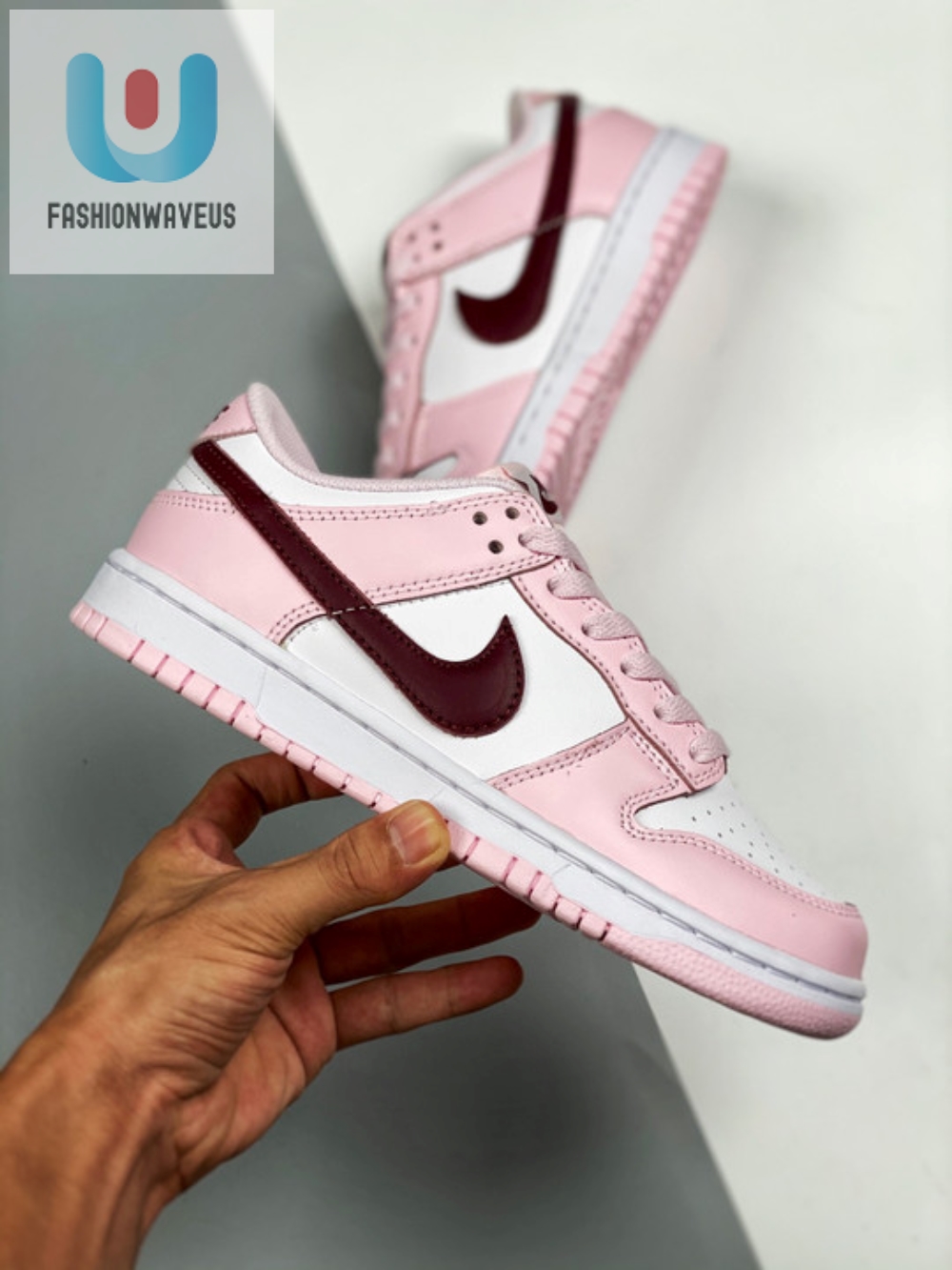 Nike Dunk Low Gs Valentine S Day White Pink Cw1590601  Tgv