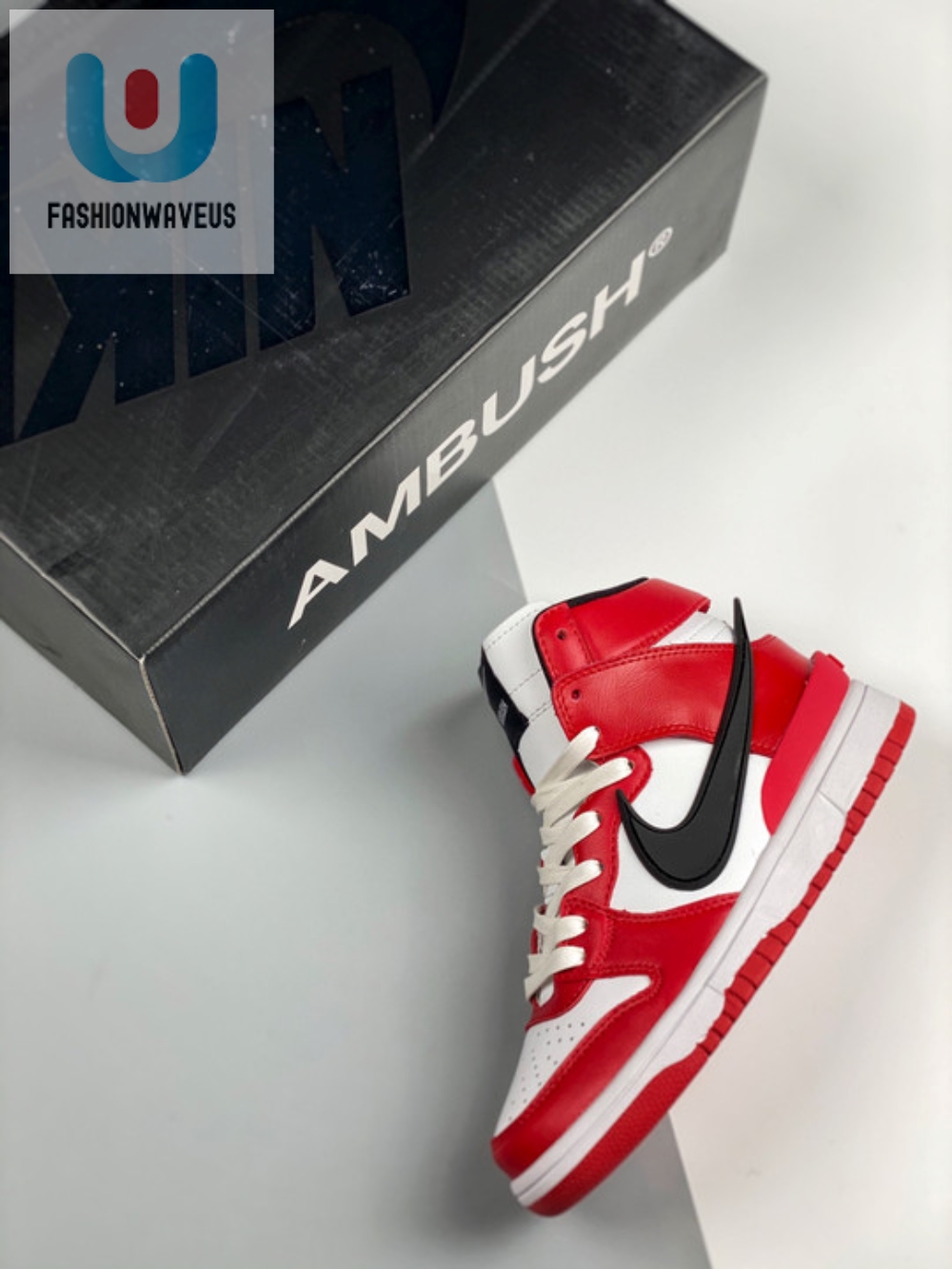 Ambush X Nike Dunk High Chicago Red White  Tgv