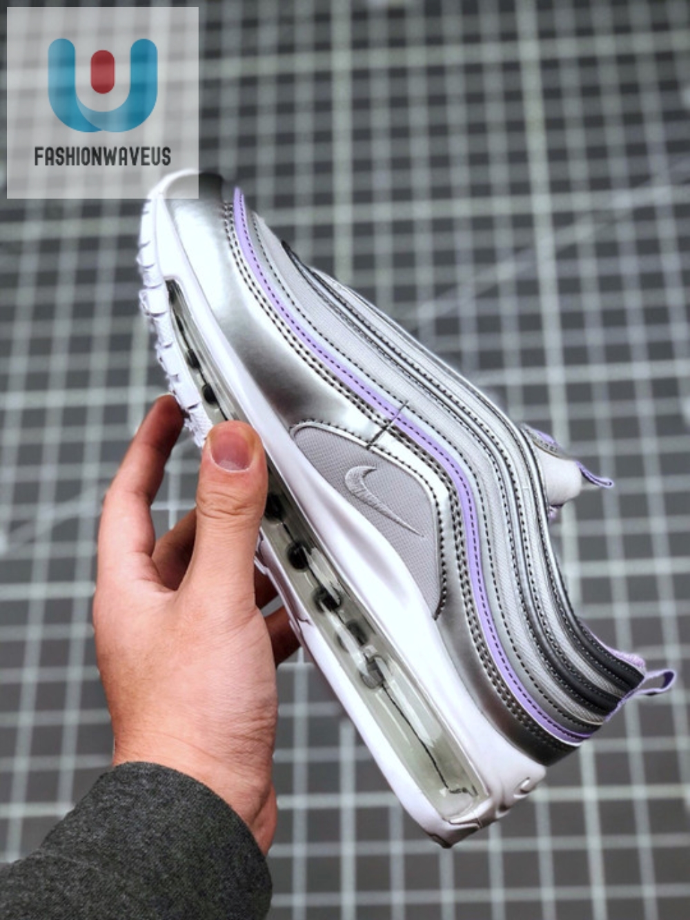 Nike Air Max 97 Se Grey Silver Purple White  Tgv