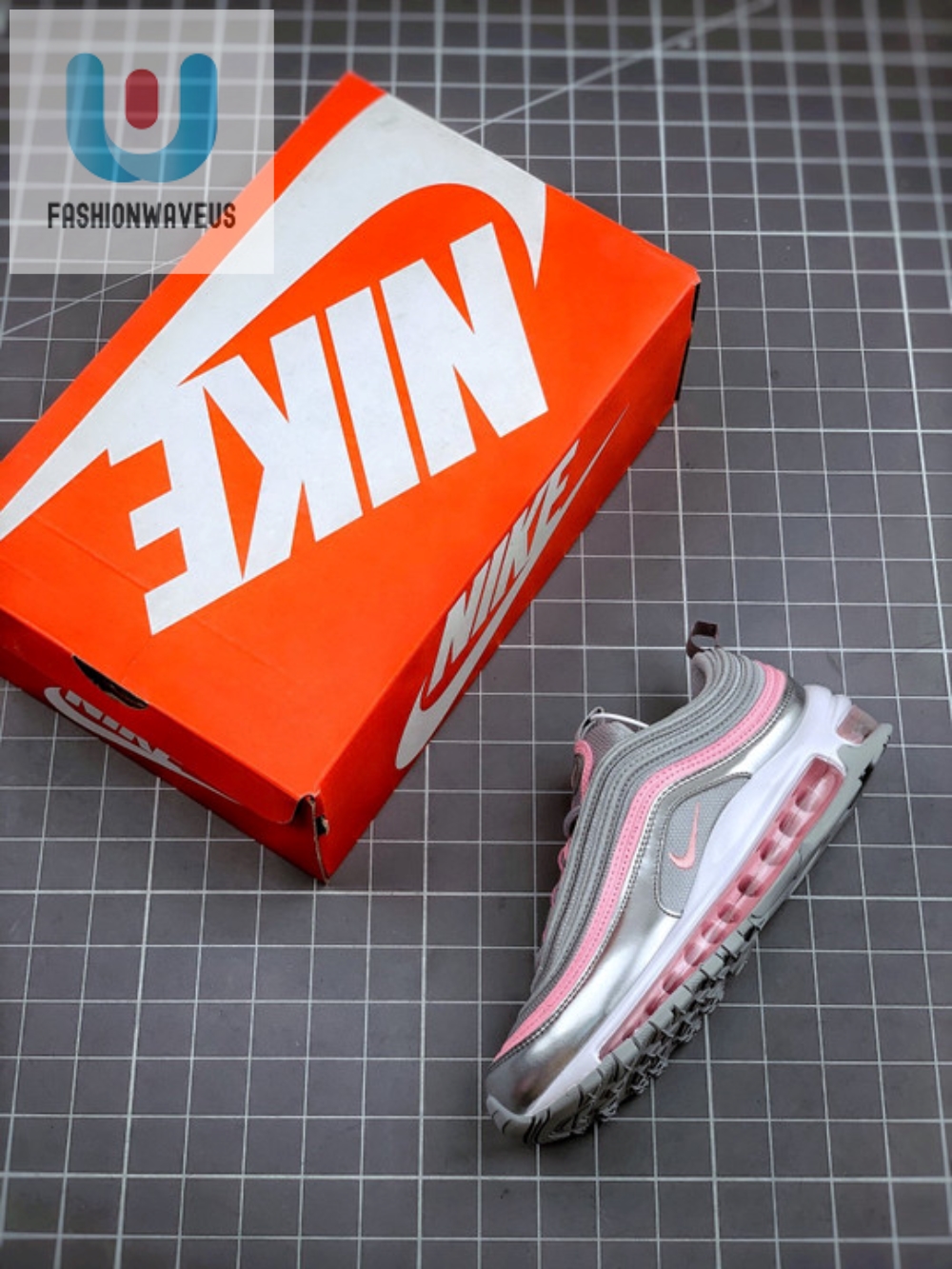 Nike Air Max 97 Gs Silver Pink 921522021  Tgv