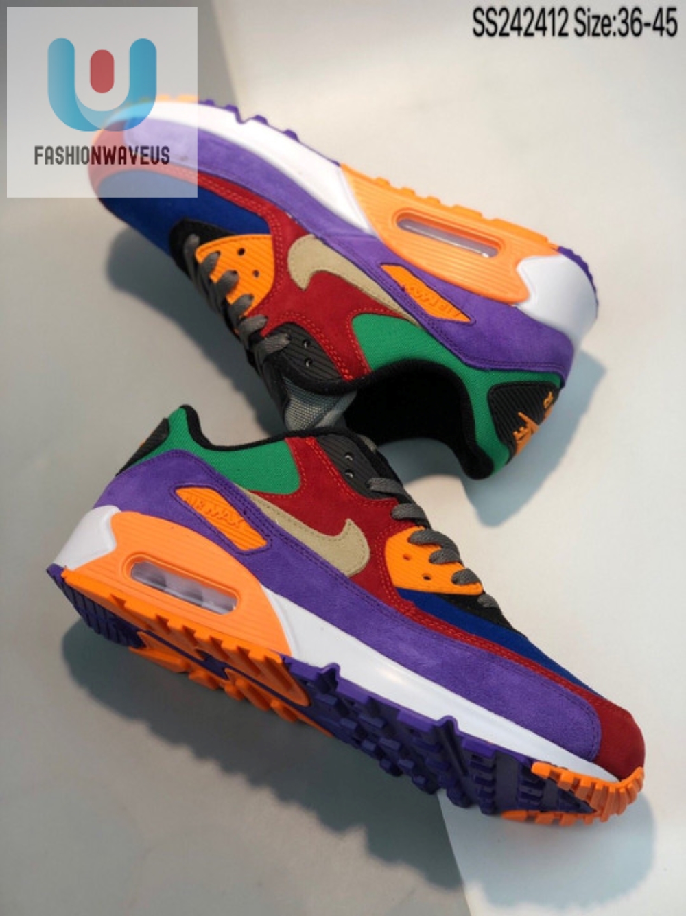 Nike Air Max 90 Viotech University Redpale Vanillahyper Grape  Tgv