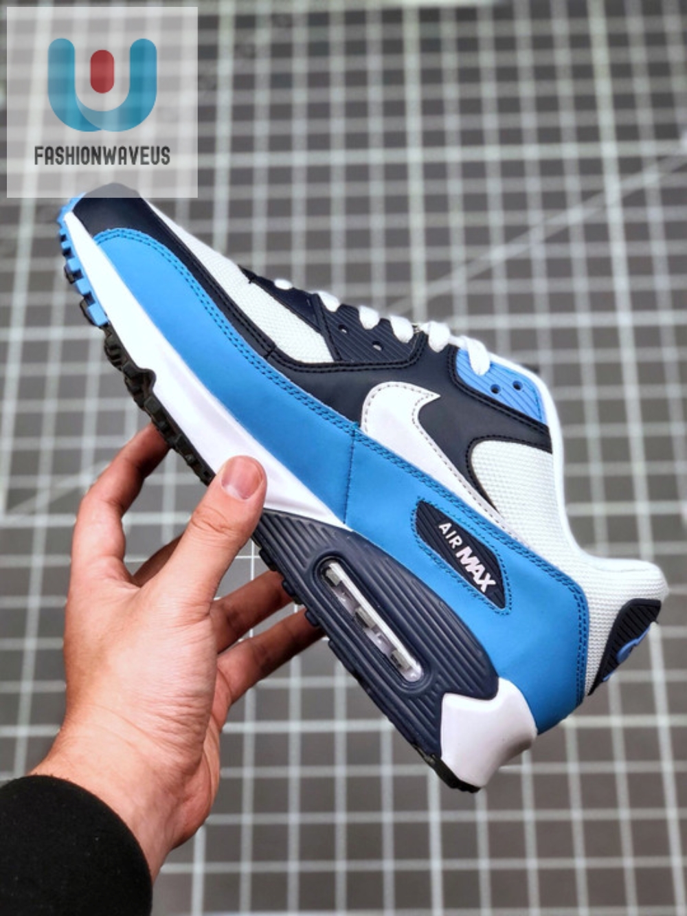 Nike Air Max 90 Unc Whiteobsidianblue  Tgv