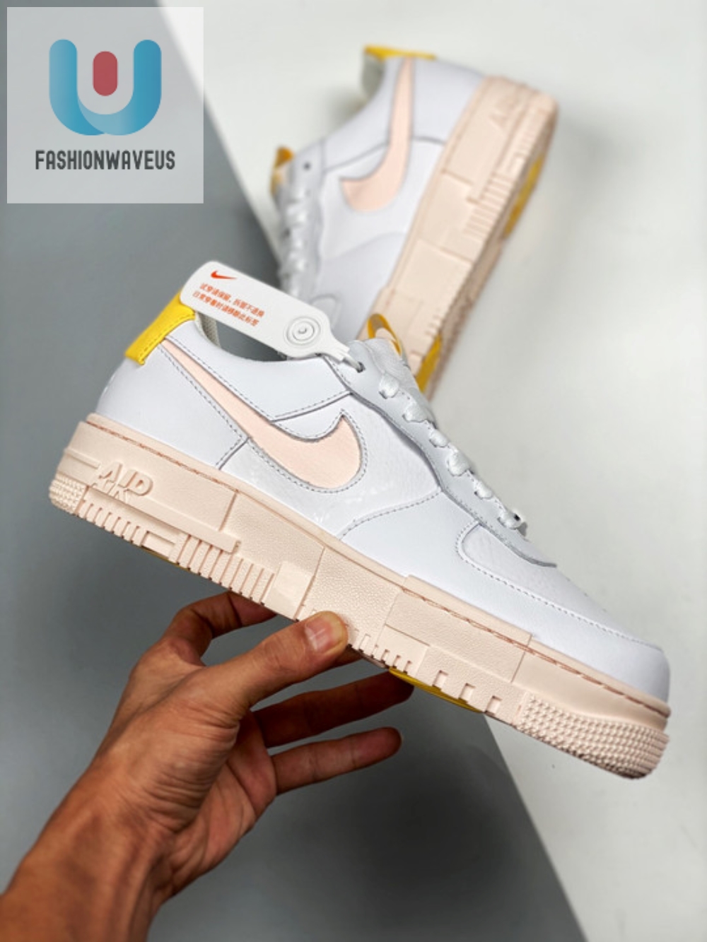 Nike Air Force 1 Pixel Whitearctic Orangesailorange Pearl 