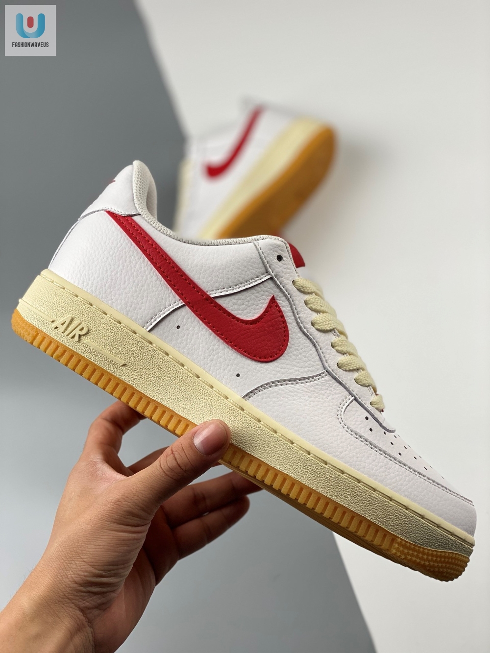 Nike Air Force 1 Low White And Red Gum Fn3493100 