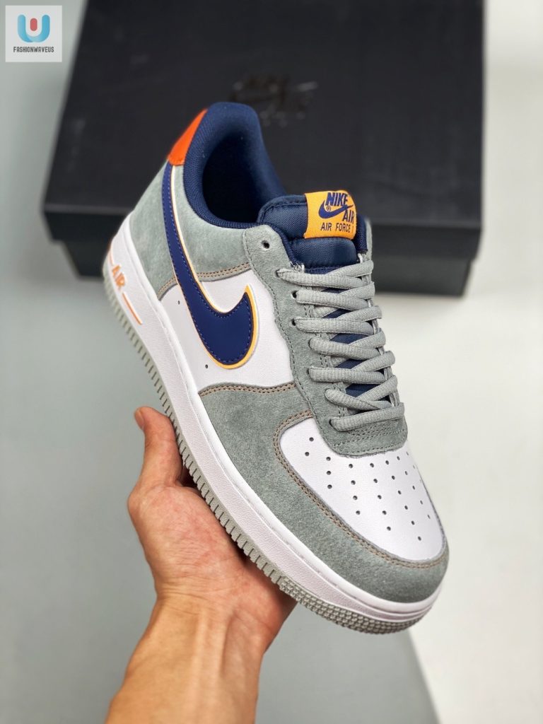 Nike Air Force 1 Low Grey White Navy fashionwaveus 1