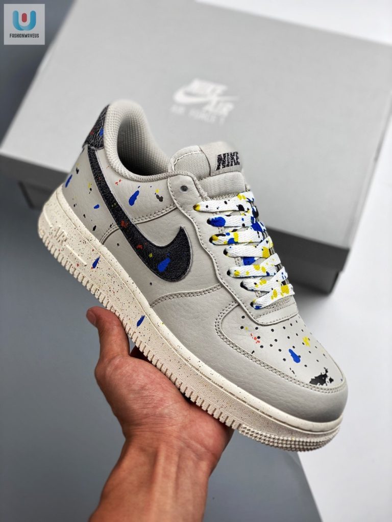 Nike Air Force 1 Low Paint Splatter Light Boneblacksail fashionwaveus 1