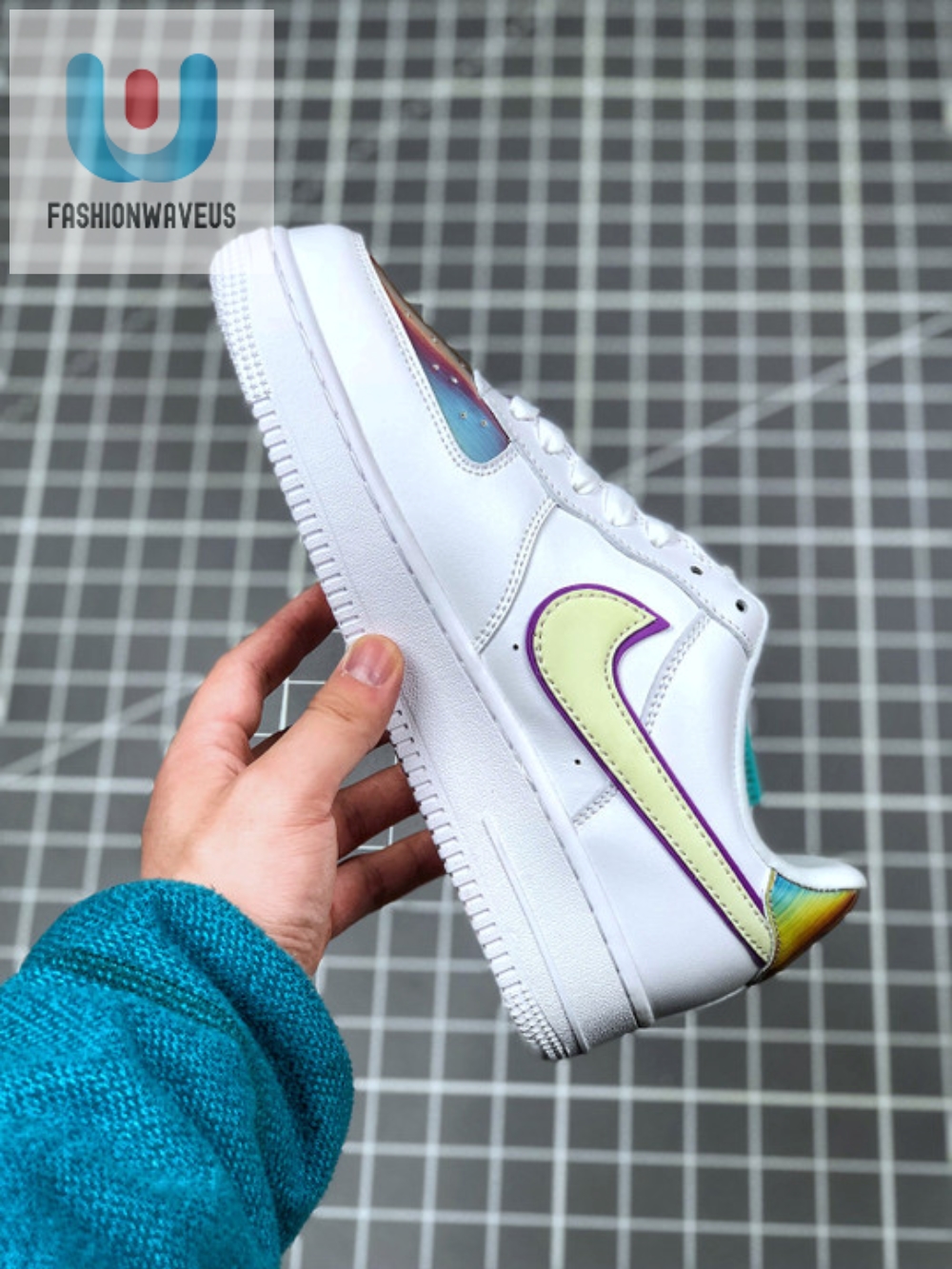 Nike Air Force 1 Low Iridescent 2020 Whitebarely Volthyper Blue 
