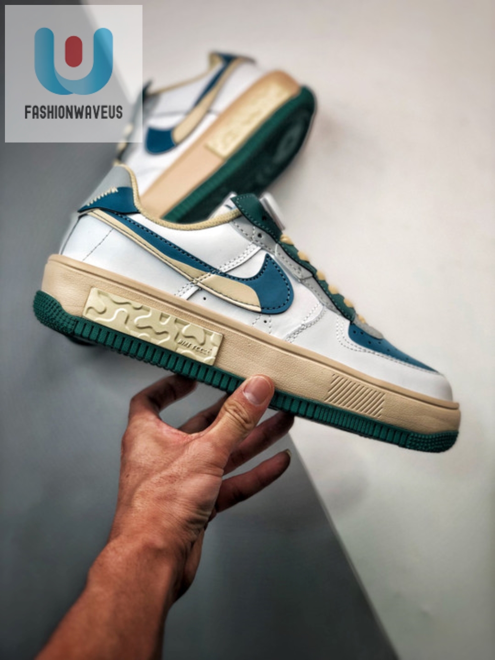 Nike Air Force 1 Fontanka White Blue Green 