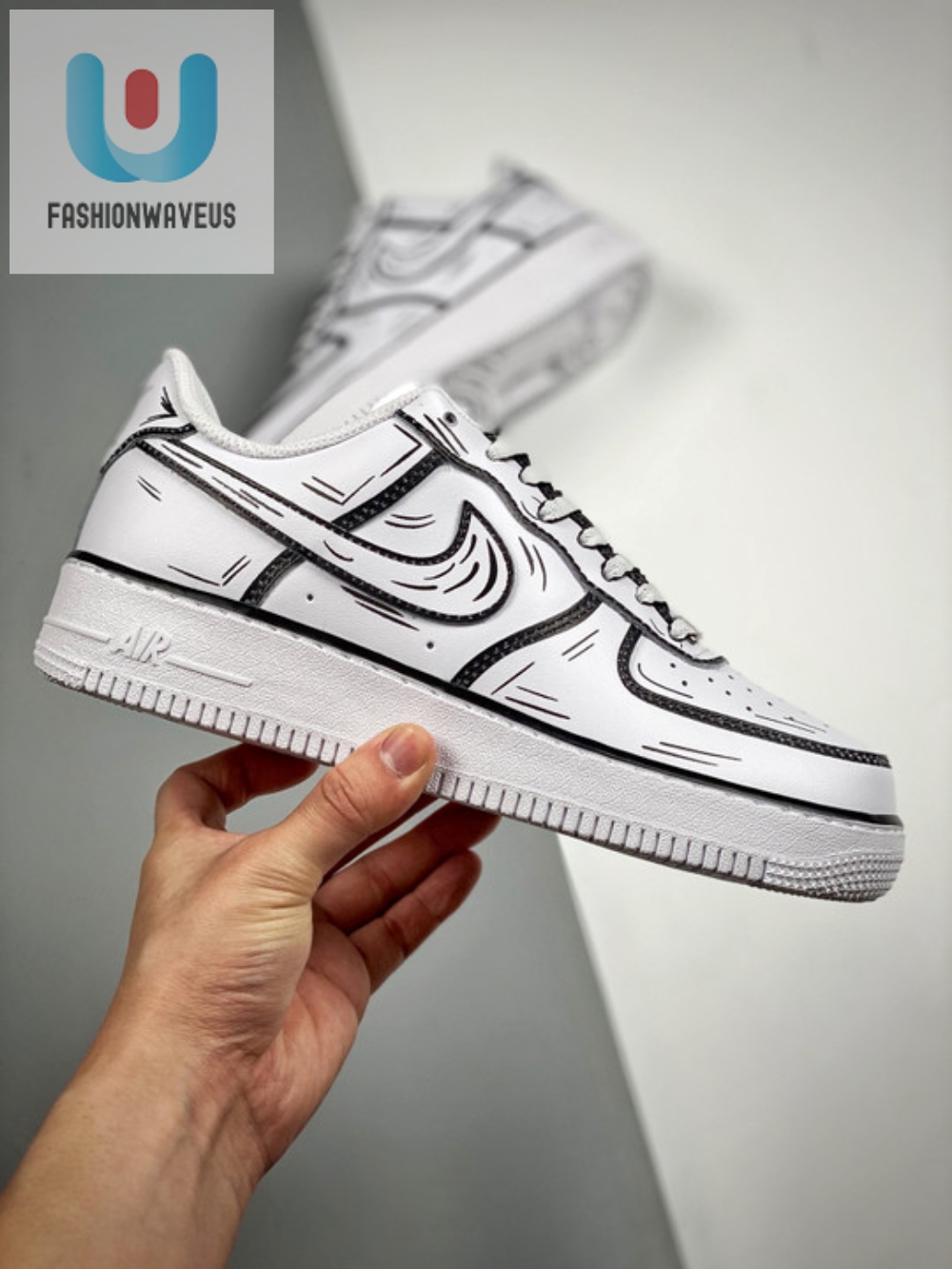 Nike Air Force 1 07 Low Hand Drawn White 