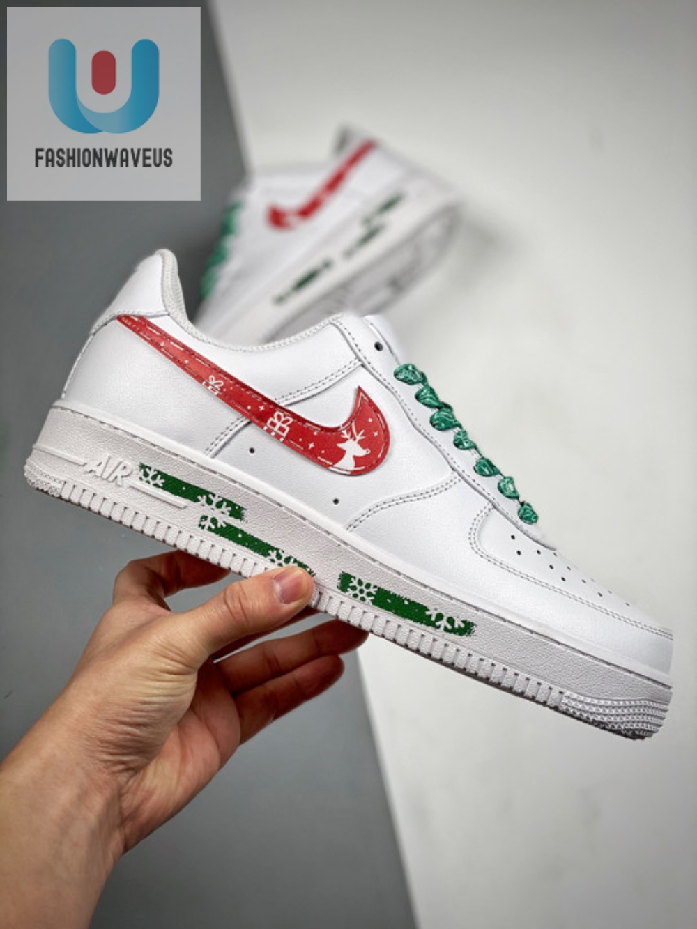 Custom Nike Air Force 1 Low White Red 