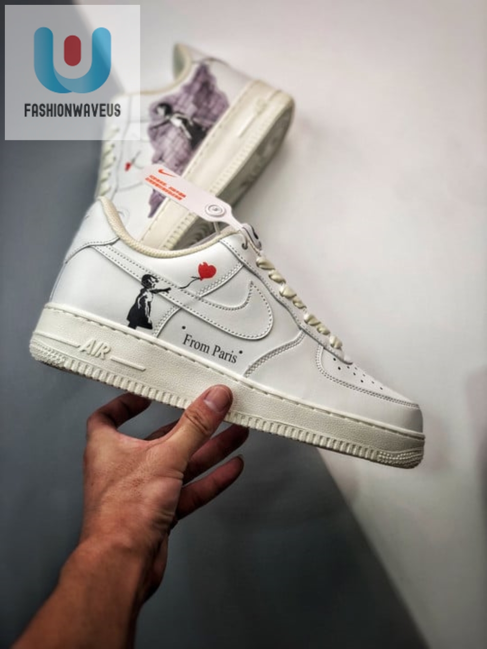 Custom Nike Air Force 1 Low From Paris With Love 