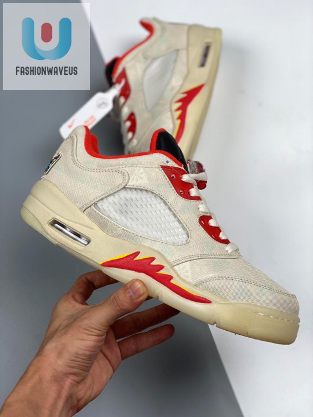 Air Jordan 5 Low Cny Sailchile Redopti Yellowpearl White 