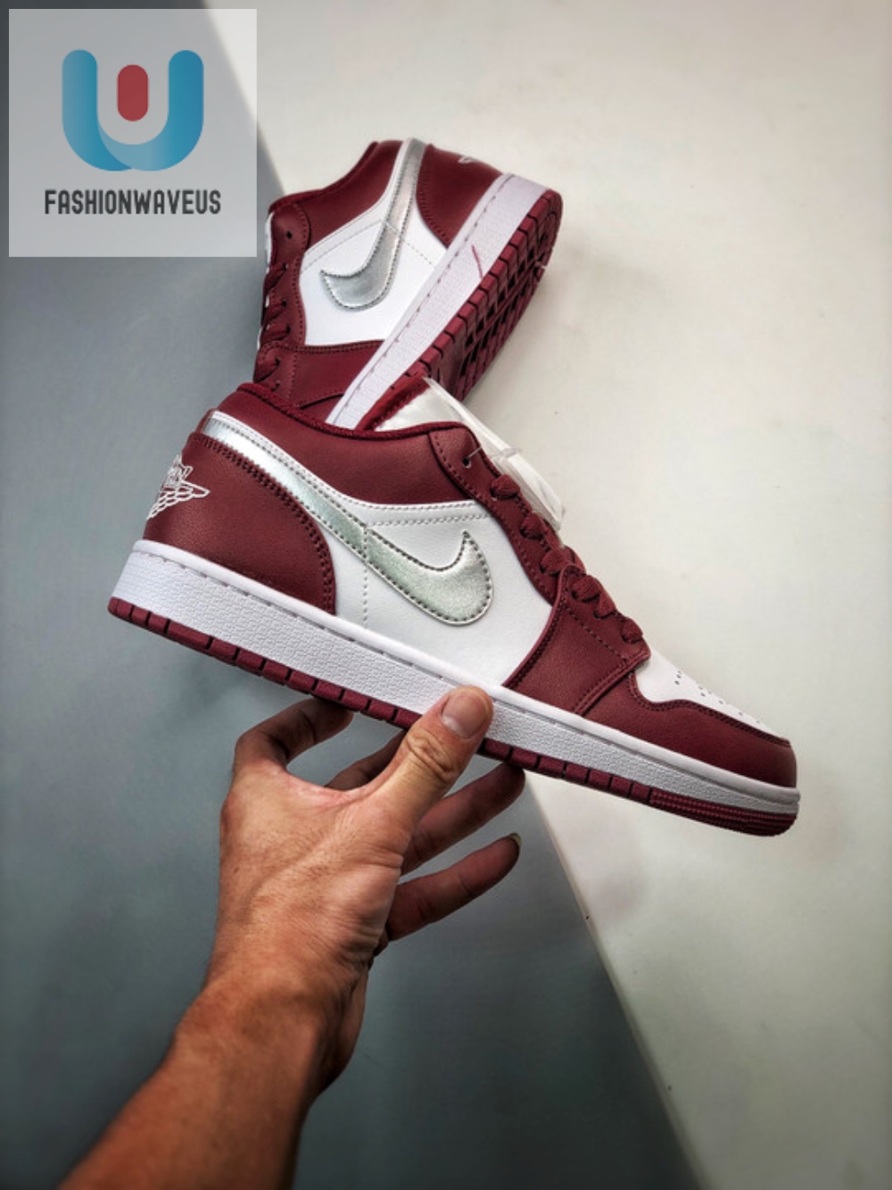 Air Jordan 1 Low Whitebordeaux 553558615 