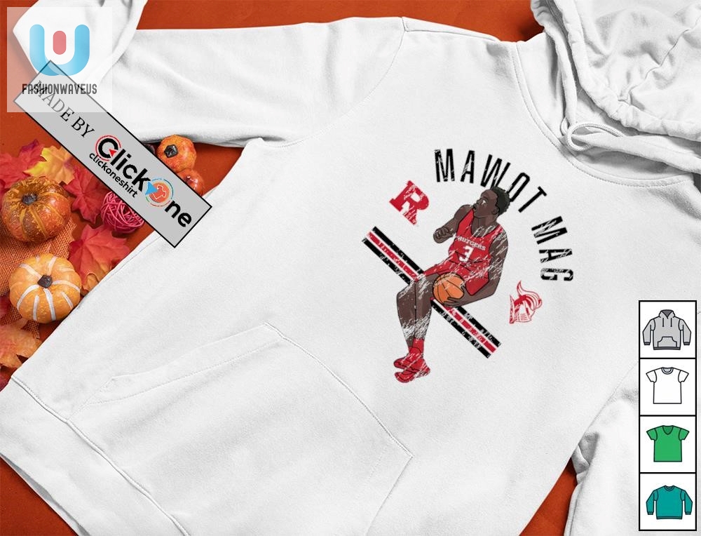 Rutgers Scarlet Knights Basketball Mawot Mag Shirt 