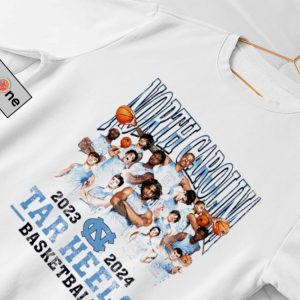 North Carolina Tar Heels 2023 2024 Unc Mens Basketball Team Shirt fashionwaveus 1 2