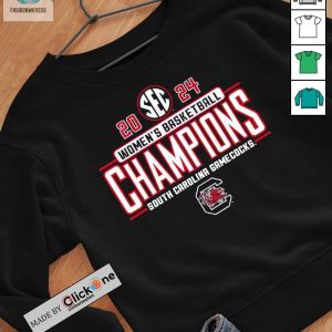 South Carolina Gamecocks 2024 Sec Womens Basketball Champions Shirt fashionwaveus 1 2