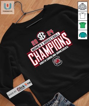 South Carolina Gamecocks 2024 Sec Womens Basketball Champions Shirt fashionwaveus 1 2