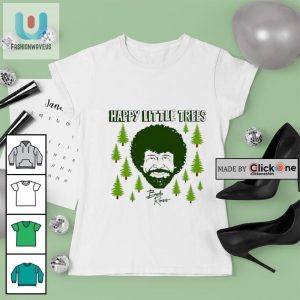 Happy Little Tree Bob Ross Signature Shirt fashionwaveus 1 3