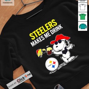 Pittsburgh Steelers Makes Me Drink Snoopy And Woodstock Shirt fashionwaveus 1 2