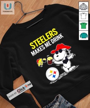 Pittsburgh Steelers Makes Me Drink Snoopy And Woodstock Shirt fashionwaveus 1 2