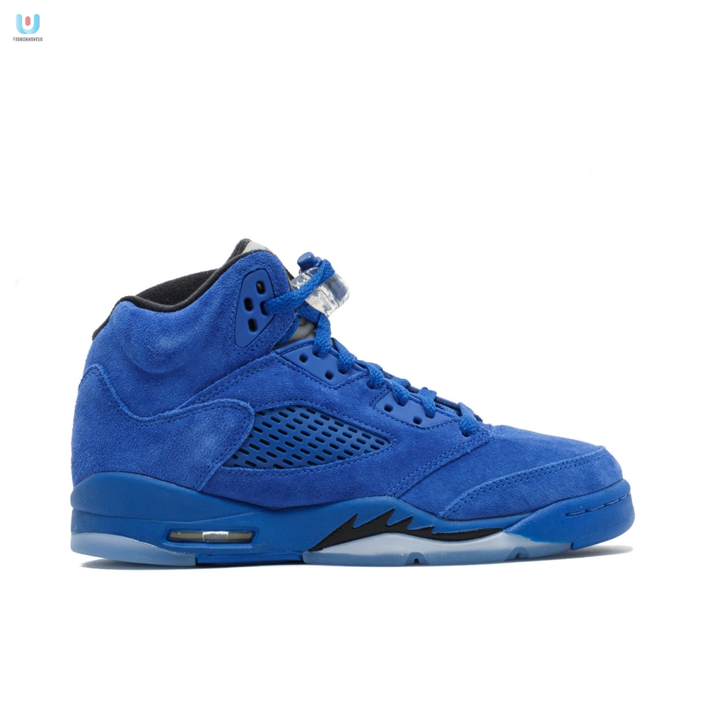 Air Jordan 5 Retro Gs Blue Suede 440888401 Mattress Sneaker Store 