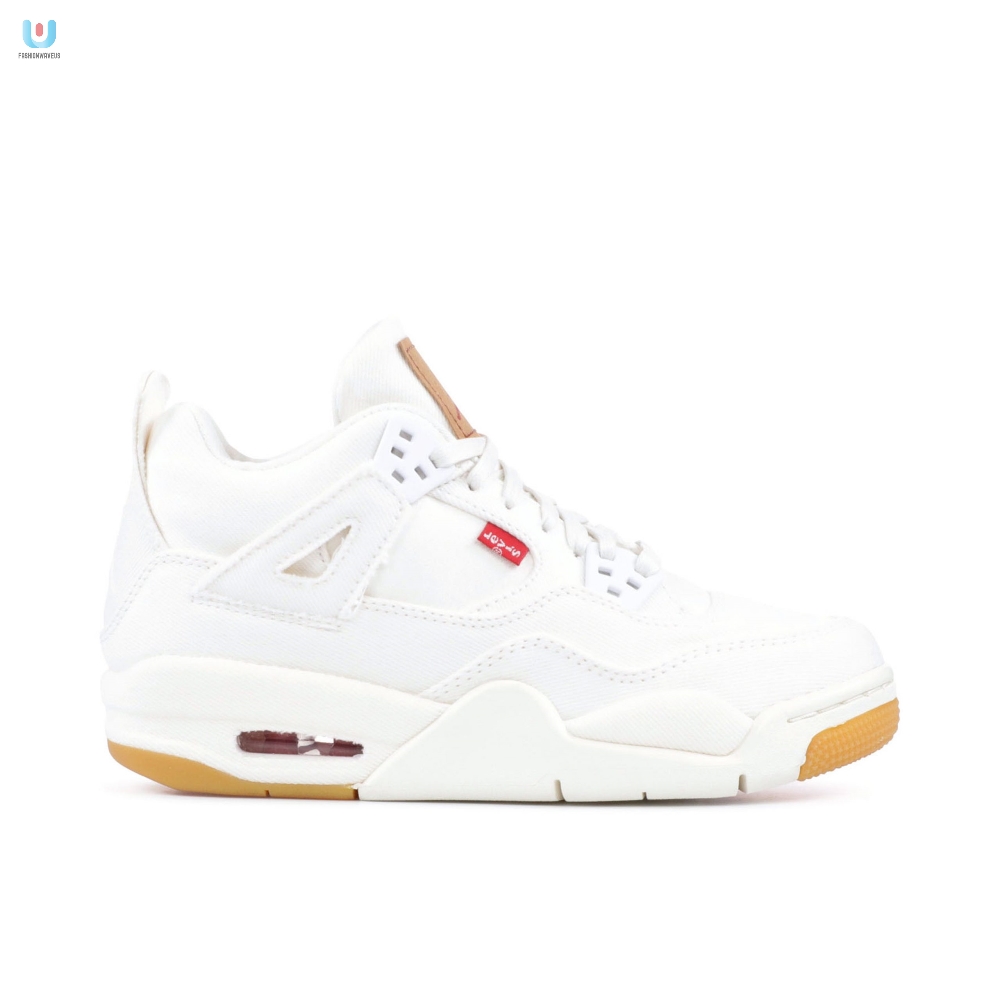 Air Jordan 4 Retro Gs White Denim X Levis Aq9103100 Mattress Sneaker Store 