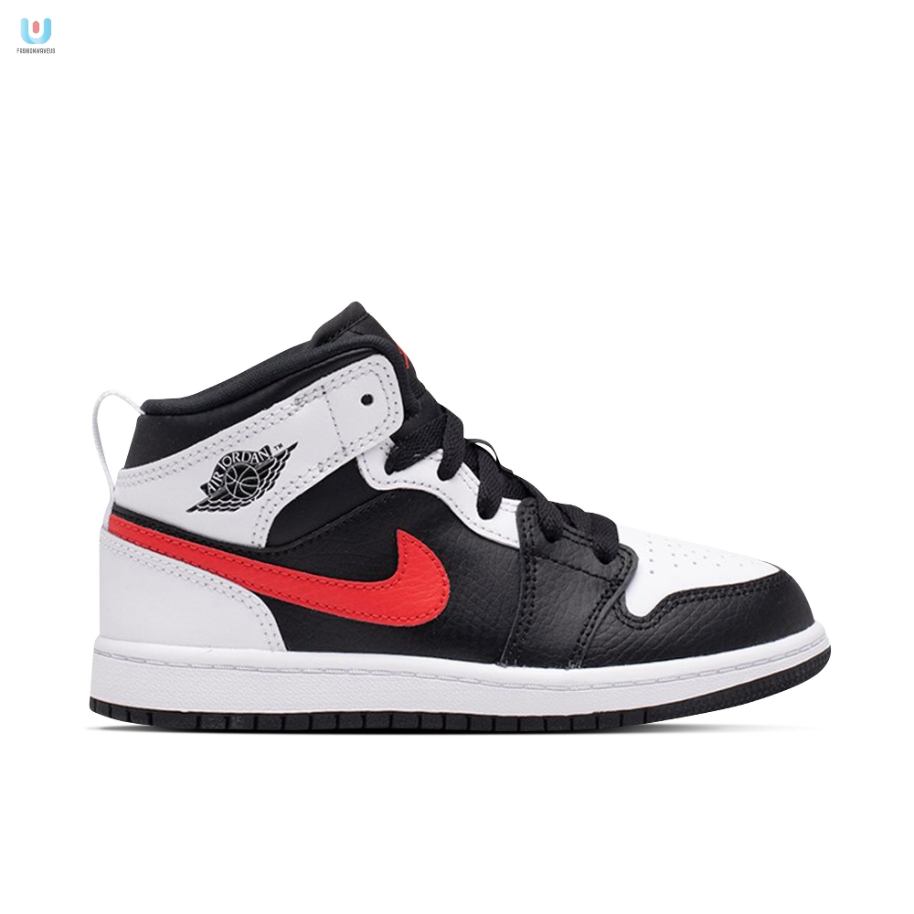 Air Jordan 1 Mid Black Chile Red White Ps 640734075 Mattress Sneaker Store 