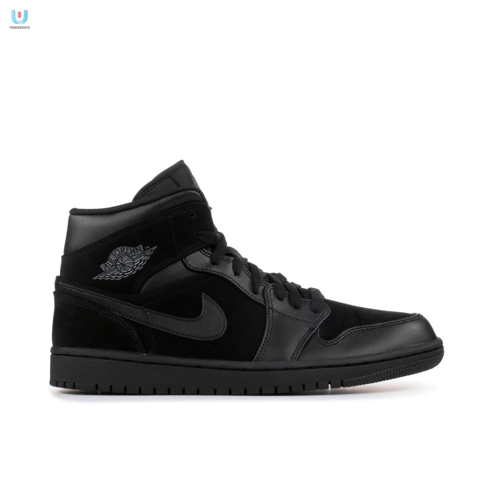Air Jordan 1 Mid 2018 Triple Black 554724050 Mattress Sneaker Store 