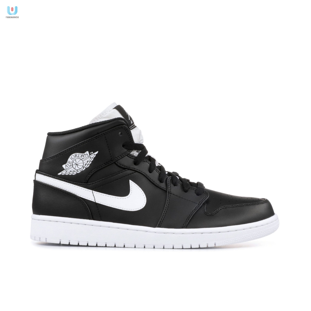 Air Jordan 1 Retro Mid Black White 554724038 Mattress Sneaker Store 
