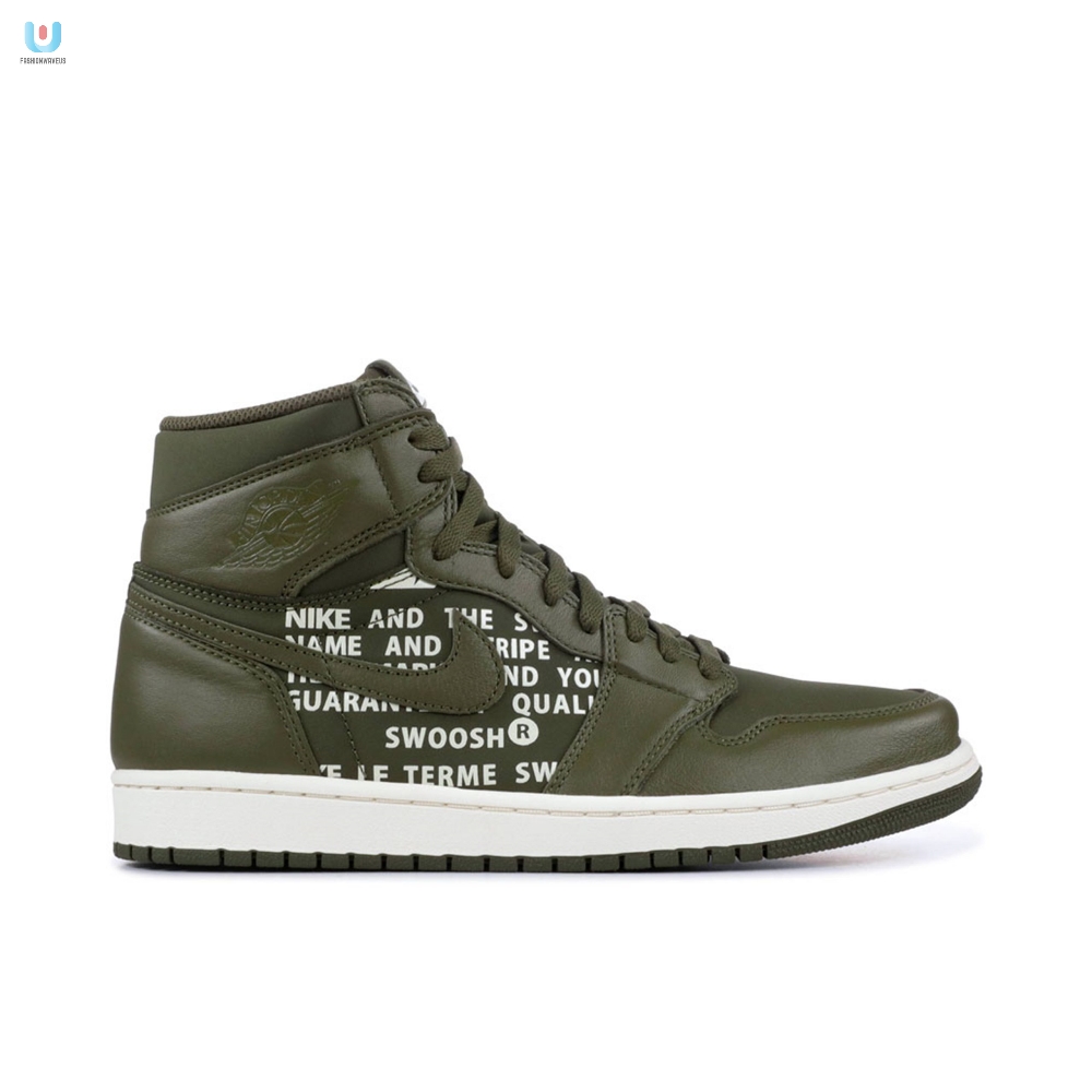 Air Jordan 1 High Og Olive Cansas 555088300 Mattress Sneaker Store 