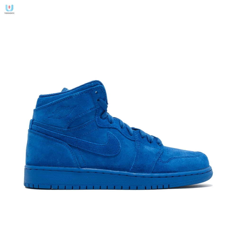 Air Jordan 1 Retro High Gs Blue Suede 705300404 Mattress Sneaker Store 