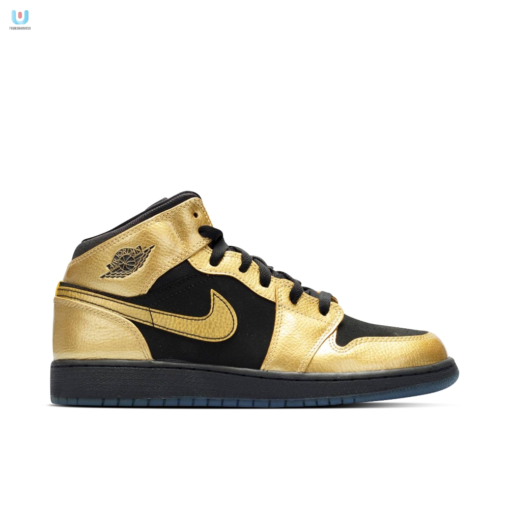 Air Jordan 1 Mid Metallic Gold Coin Gs 555112905 Mattress Sneaker Store 