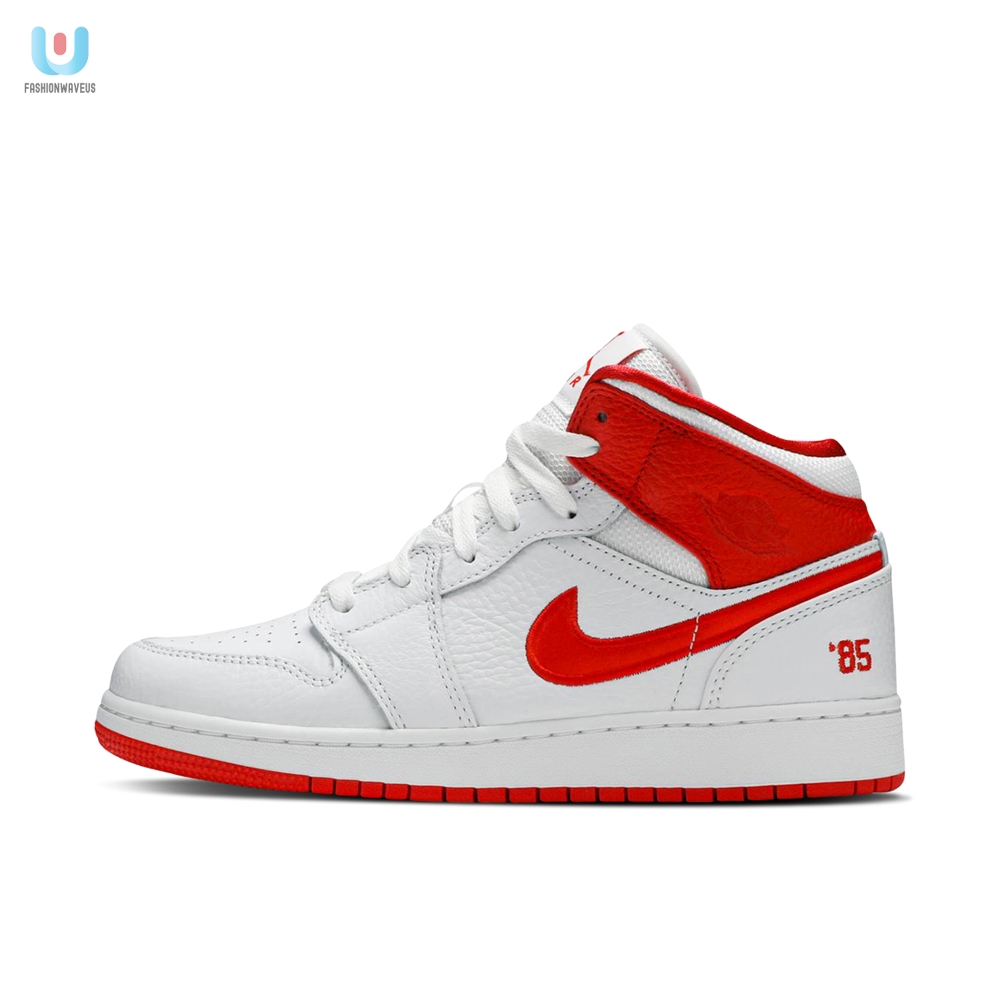 Air Jordan 1 Mid 85 White Red Blue Gs Dh0200100 Mattress Sneaker Store 