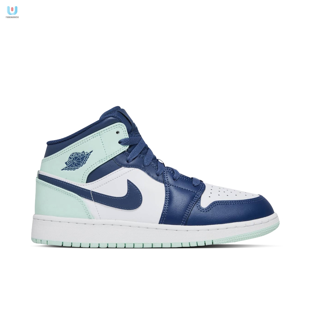 Air Jordan 1 Mid Blue Mint Gs 554725413 Mattress Sneaker Store 