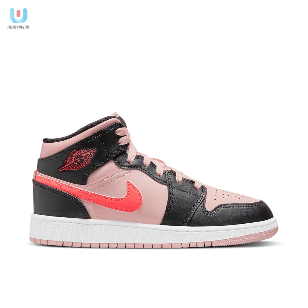 Air Jordan 1 Mid Black Pink Gs 554725604 Mattress Sneaker Store 