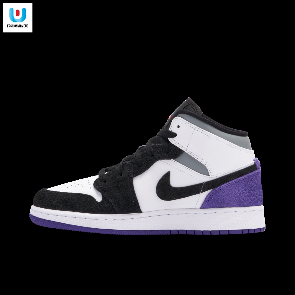 Air Jordan 1 Mid Se Purple Gs Bq6931105 Mattress Sneaker Store 