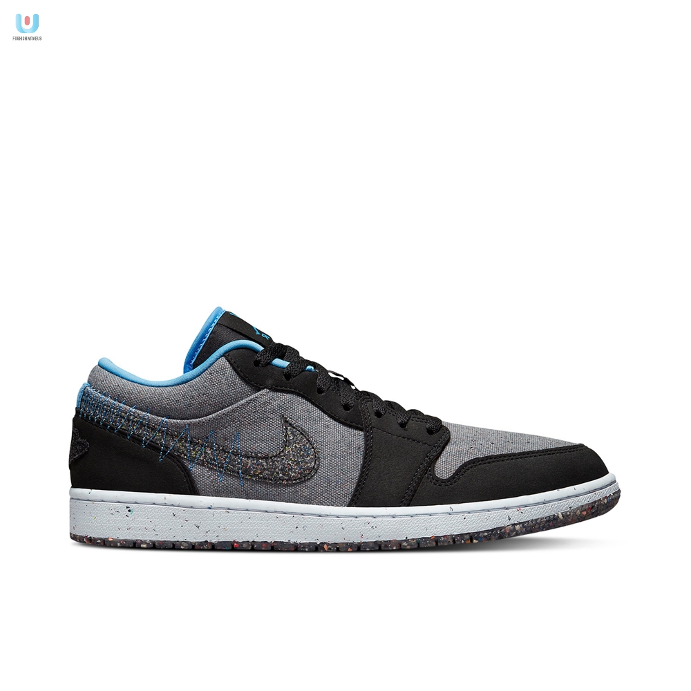 Air Jordan 1 Low Crater Black Grey Blue Dm4657004 Mattress Sneaker Store 