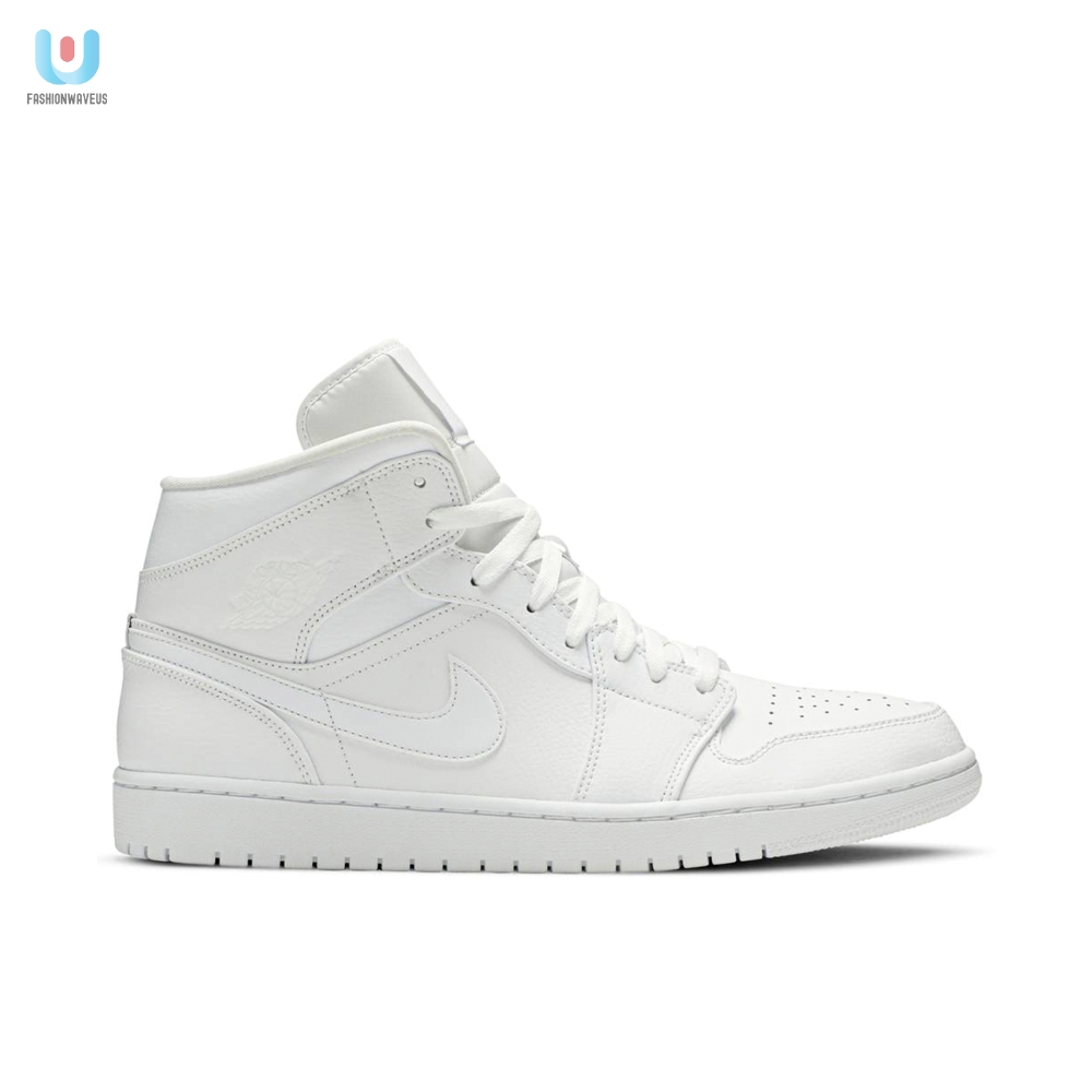 Air Jordan 1 Mid Triple White 554724129 Mattress Sneaker Store 