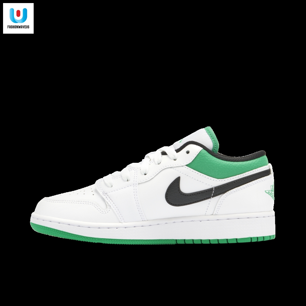 Air Jordan 1 Low White Lucky Green Gs 553560129 Mattress Sneaker Store 