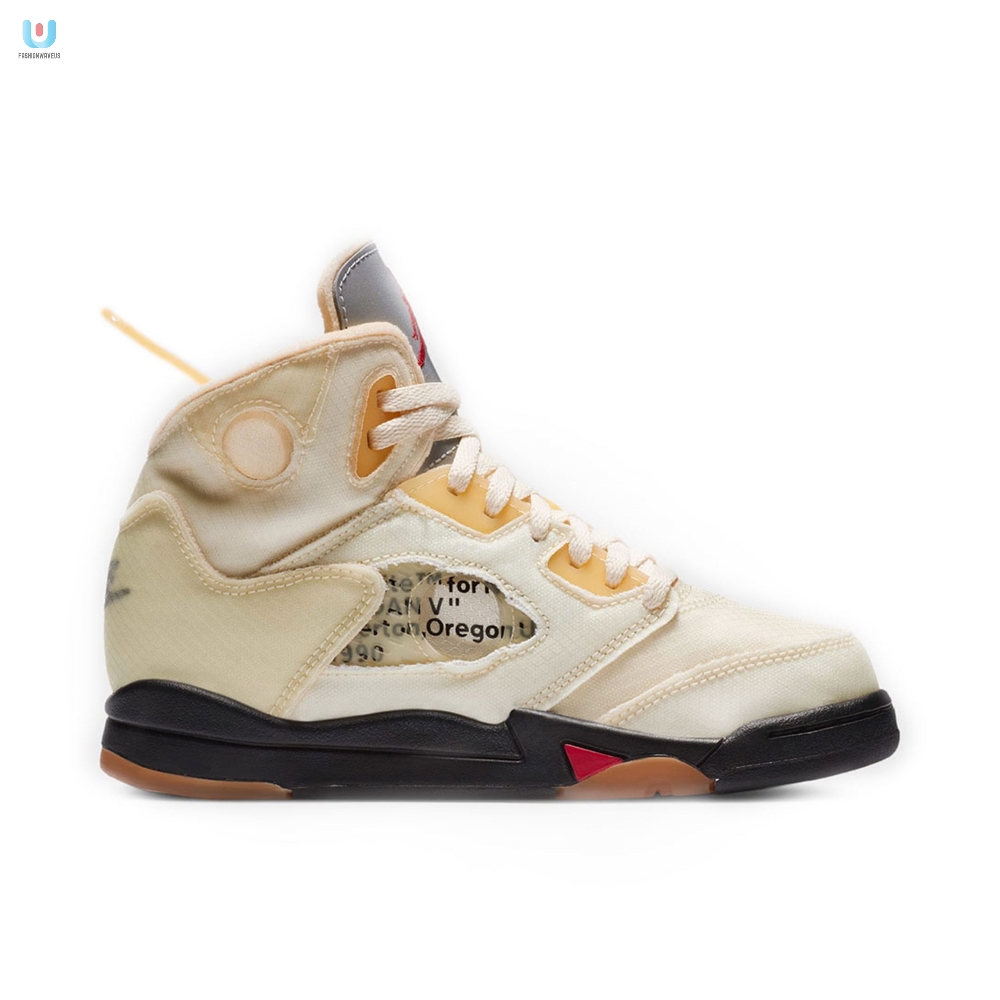 Offwhite X Air Jordan 5 Retro Sp Ps Sail Cv4827100 Mattress Sneaker Store 
