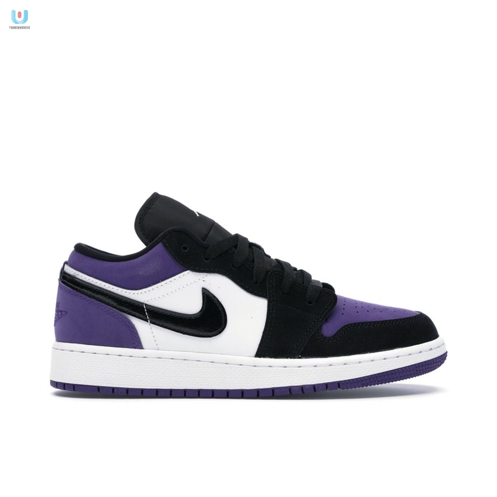Air Jordan 1 Low Court Purple Gs 553560125 Mattress Sneaker Store 