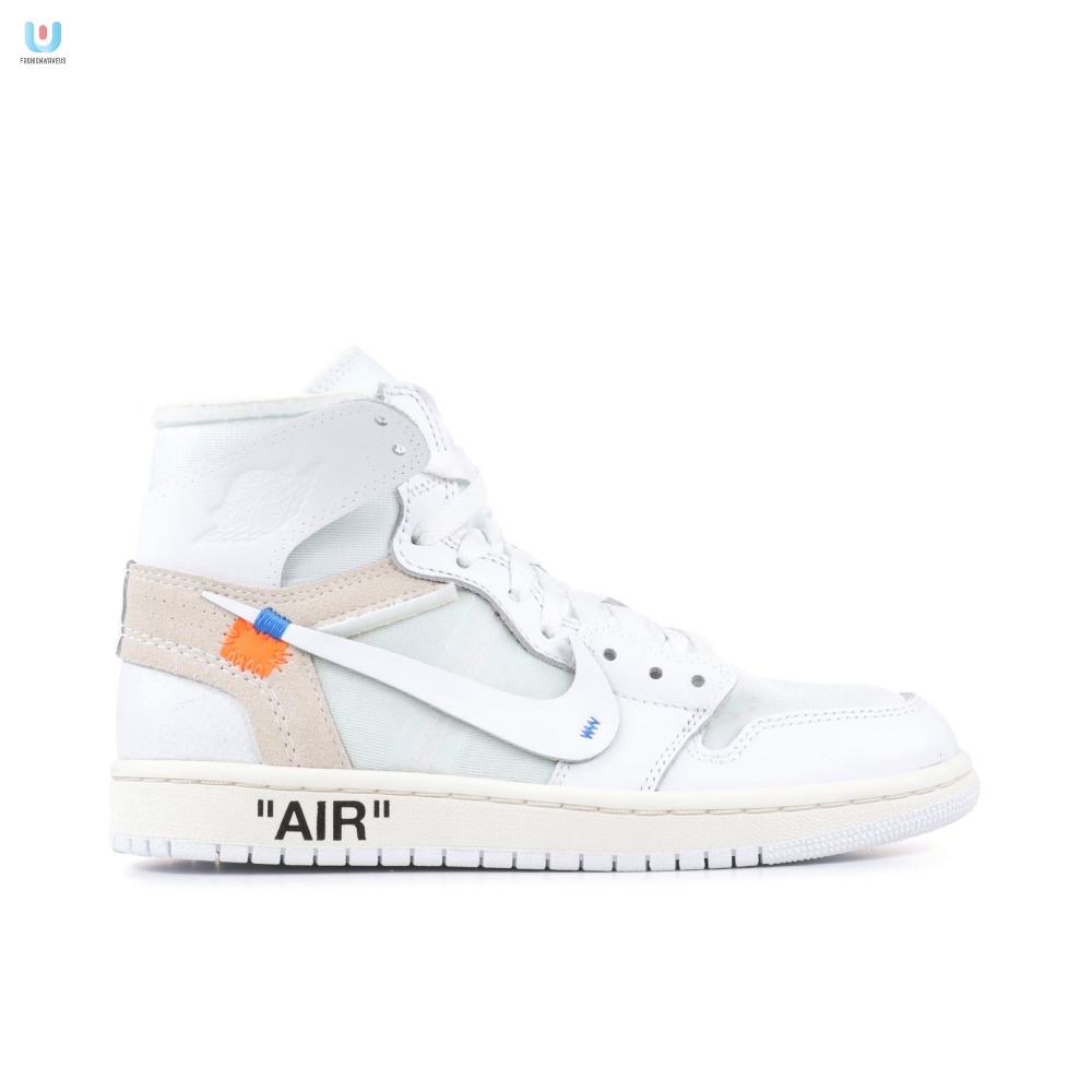 Offwhite X Air Jordan 1 Nrg White Gs Aq8296100 Mattress Sneaker Store 