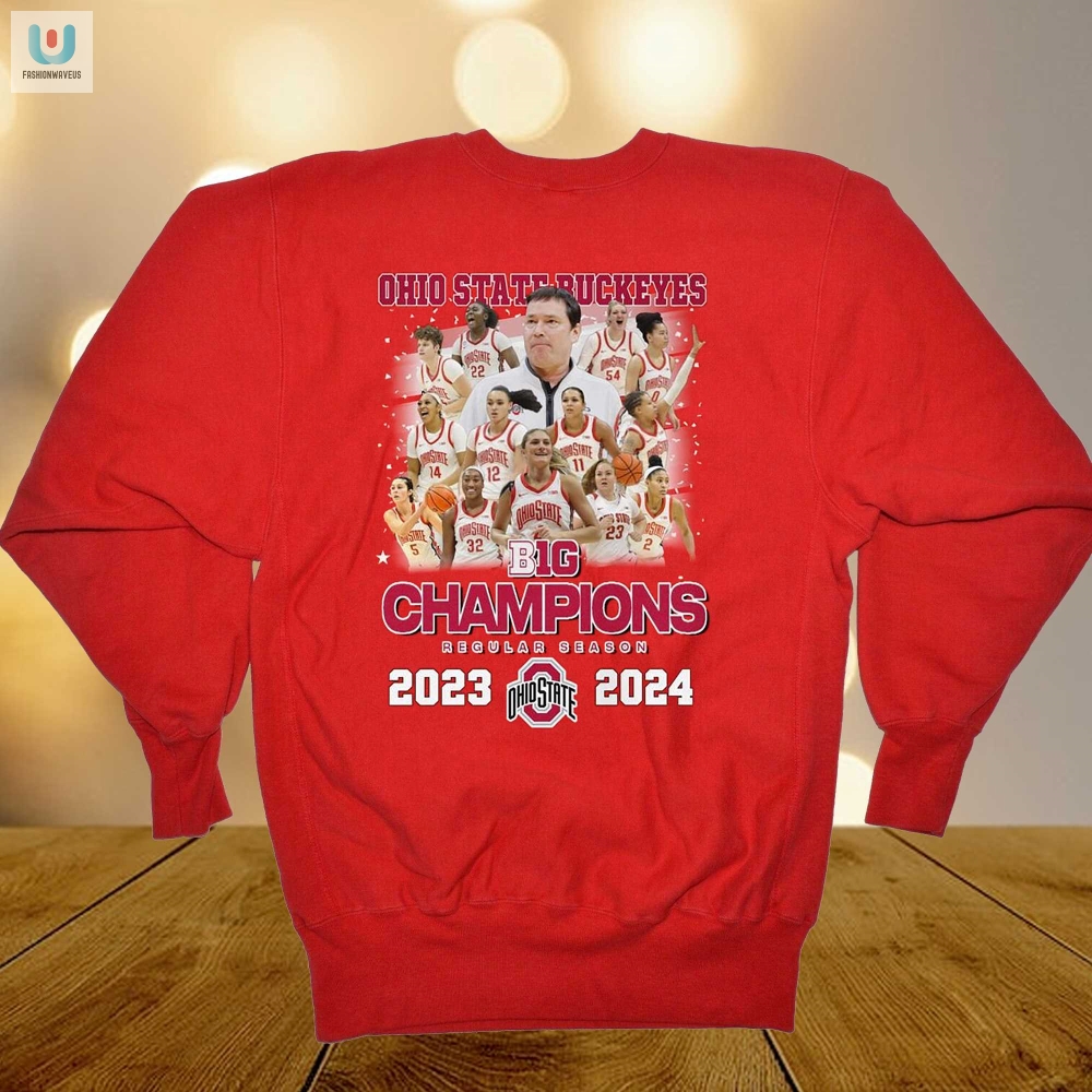 Ohio State Buckeyes B1g Champions Regular Season 20232024 Tshirt 