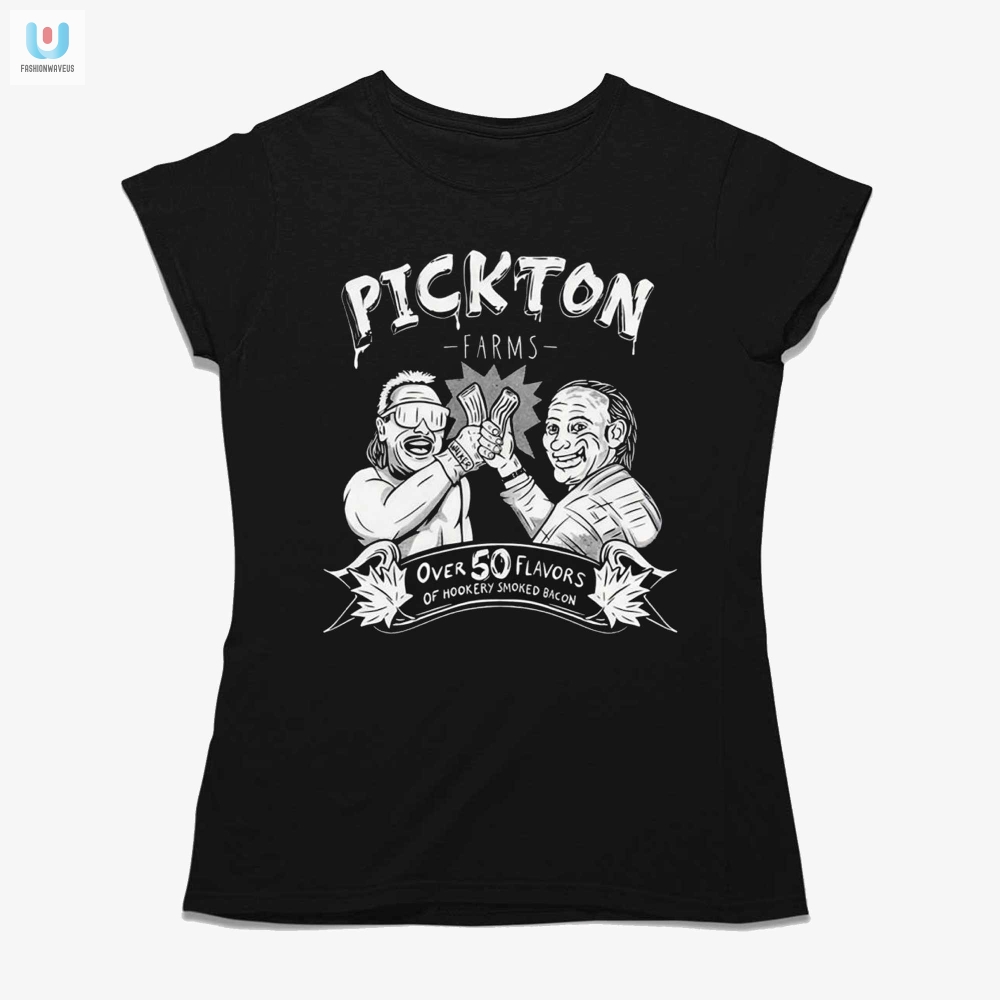 Robert Pickton Holding Hookery Smoked Bacon Shirt 