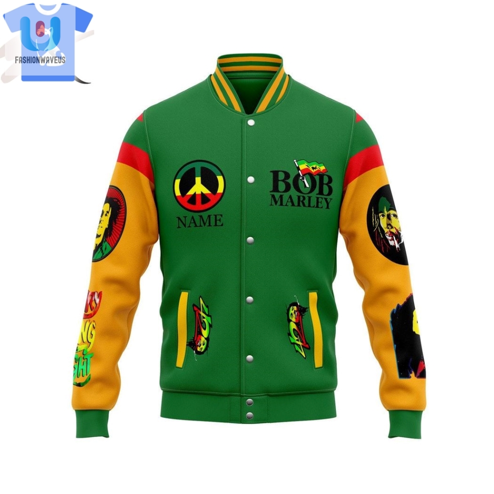 Bob Marley One Love One Heart Baseball Jacket 